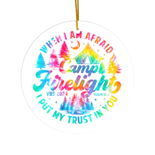 Camp Firelight Vacation Bible School Ceramic Ornaments