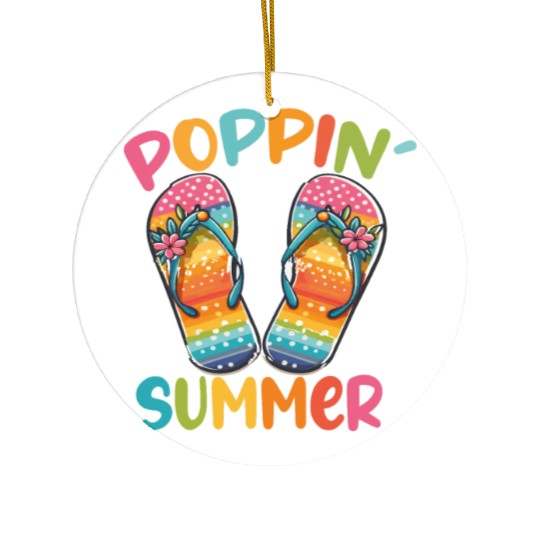 poppin into summer Bye Bye School Ceramic Ornaments