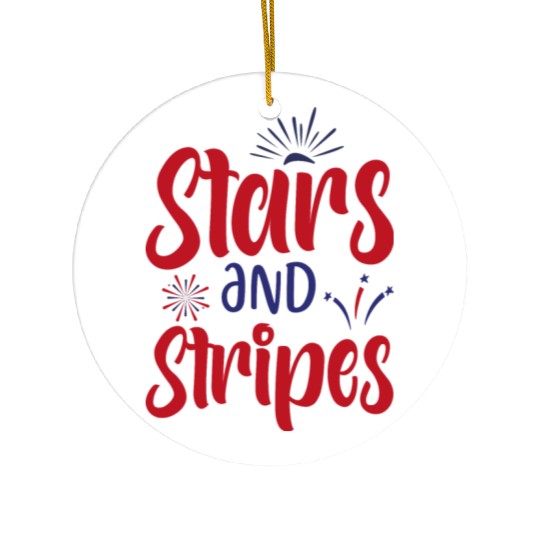Stars and Stripes Ceramic Ornaments