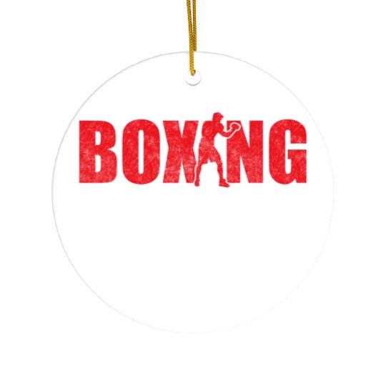 Boxing Is Life Training Boxer Ceramic Ornaments
