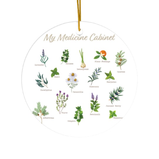 Medicine Cabinet Plants Medicinal Herbs Ceramic Ornaments