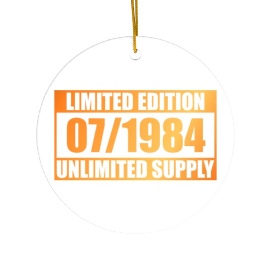 40th birthday Limited Edition - ꝏ Supply 07/1984 Ceramic Ornaments
