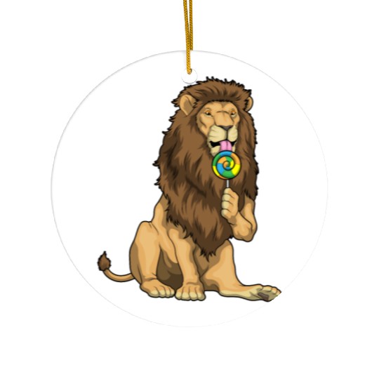 Lion Lollipop Ceramic Ornaments