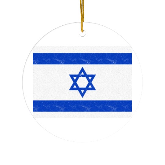Israel Flag Ceramic Ornaments