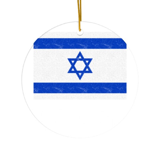 Israel Flag Ceramic Ornaments