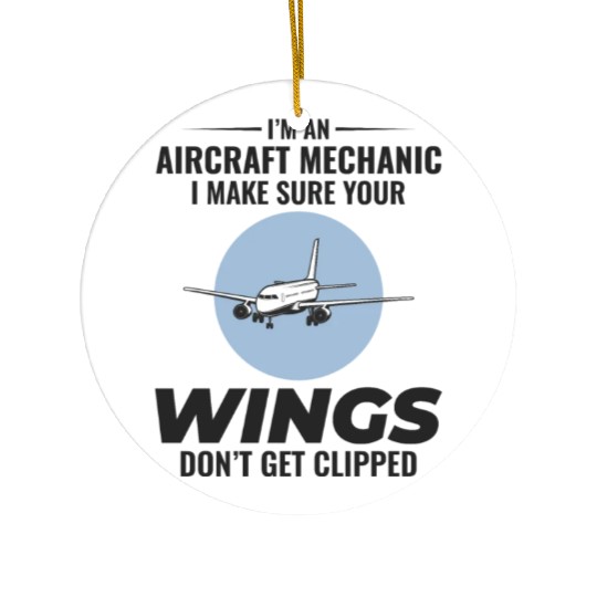 Aircraft Mechanic Aviation Maintenance Technician Ceramic Ornaments