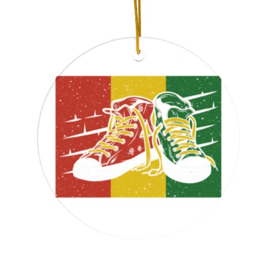 Stepping Into Juneteenth 2024 Afro American Ceramic Ornaments