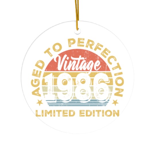 Aged to perfection 1986 Ceramic Ornaments
