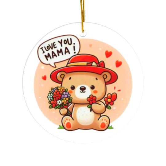 Mama I love you Ceramic Ornaments