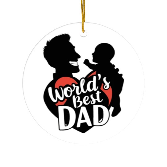 A creative father's day Ceramic Ornaments design