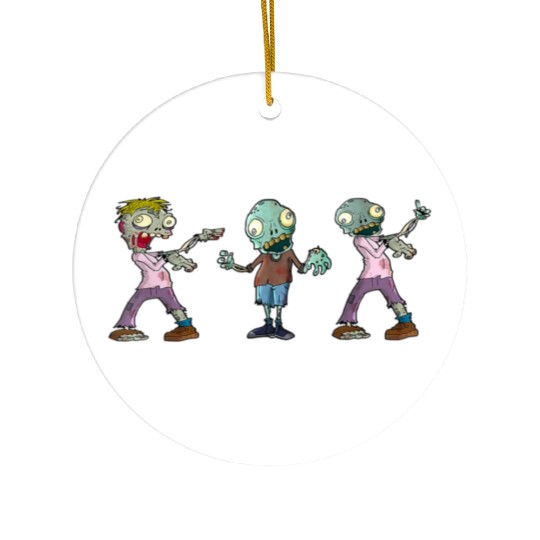Zombie Kids Clothes Ceramic Ornaments
