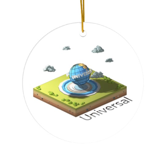 Geometric low poly Universal Studios Ceramic Ornaments