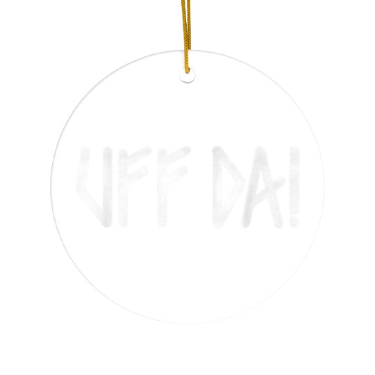 Uff Scandinavian Minnesota Expression Ceramic Ornaments