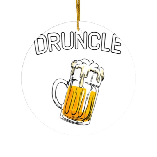 Druncle Whiskey Drunk Uncle Ceramic Ornaments