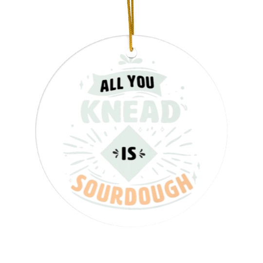 Sourdough Starter Bread Premium Ceramic Ornaments