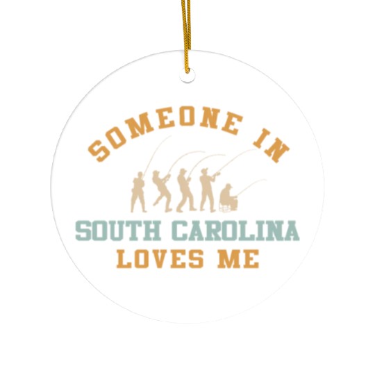 Someone In South Carolina Loves Me Ceramic Ornaments