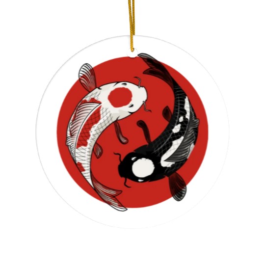 Koi Fish Ceramic Ornaments