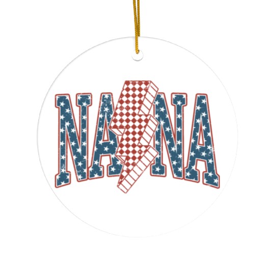 Nana 4th Of July Ceramic Ornaments