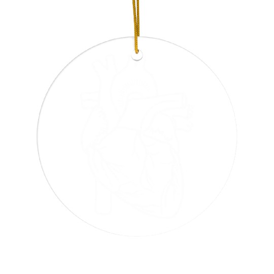 CVICU Cardiac Nurse Cardiology Heart Anatomy ICU Ceramic Ornaments