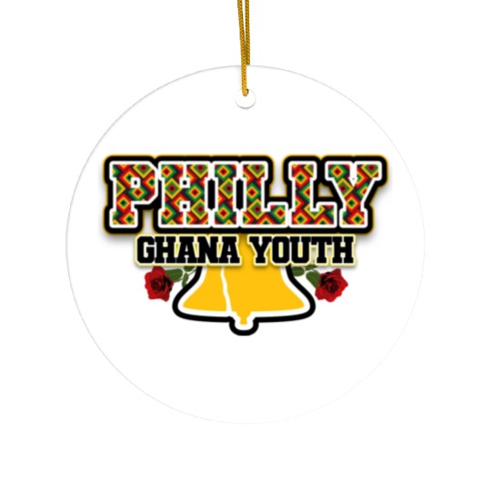 Philly Ghana Youth Bell Rose Ceramic Ornaments