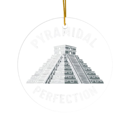 Aztec Pyramid Mayan Indigenous Mexican Aztec Ceramic Ornaments