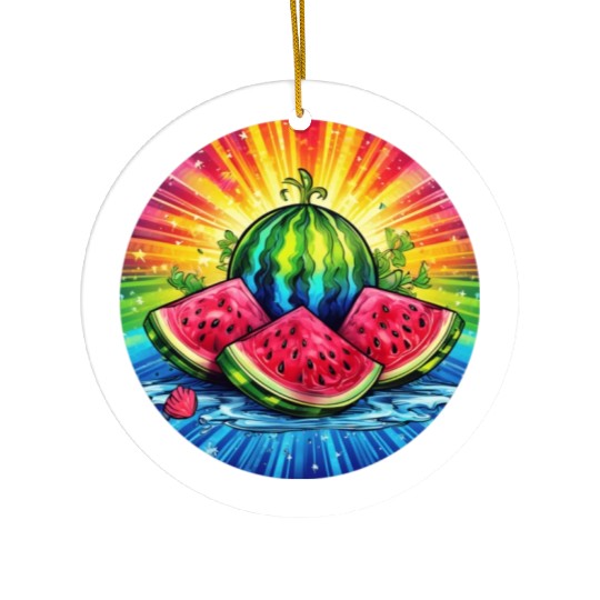LGBTQ Melon Ceramic Ornaments