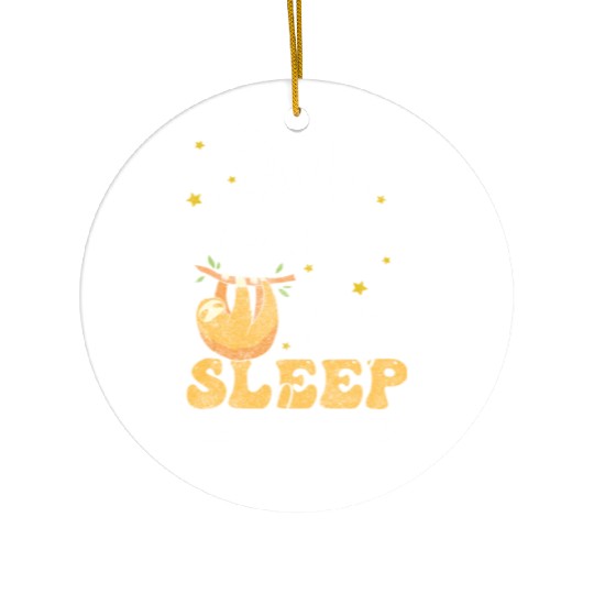 Sleepyhead Dream Grumpy In The Morning Sloth Ceramic Ornaments