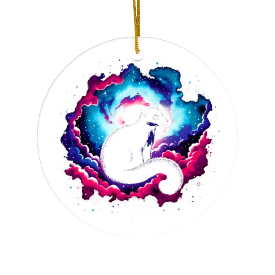 Cool Platypus Galaxy Space Art Ceramic Ornaments