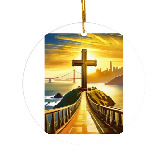 San Francisco Catholic Ceramic Ornaments