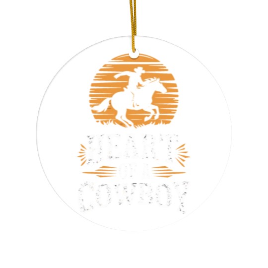 Cowboy Lifestyle Western Theme with Horses and Ceramic Ornaments