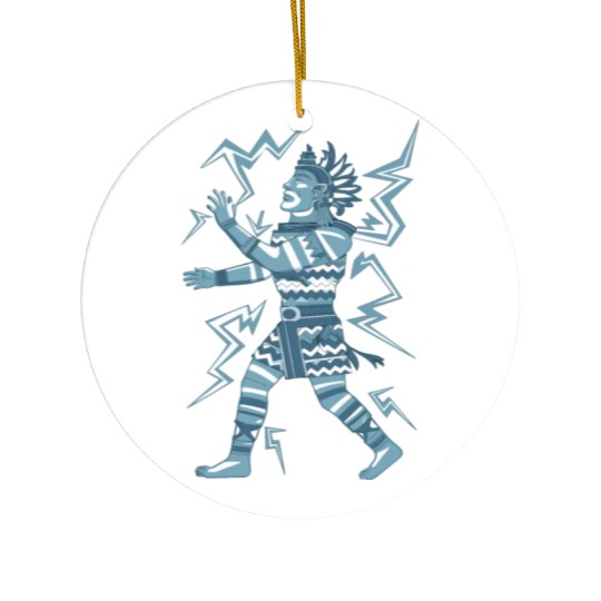 Maya God Mayan Mythology Kauil Lightning Warrior Ceramic Ornaments