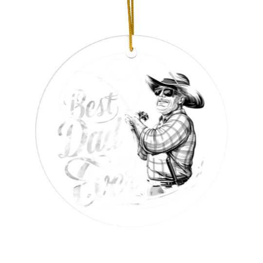 Fishing Dad Best Dad Ever Te Ceramic Ornaments