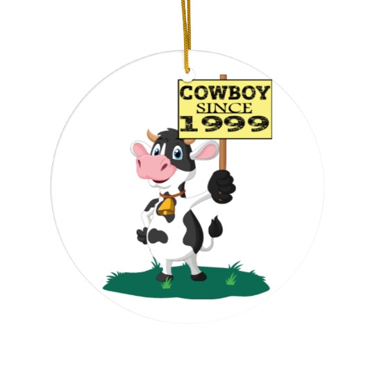 Cowboy since 1999 Ceramic Ornaments