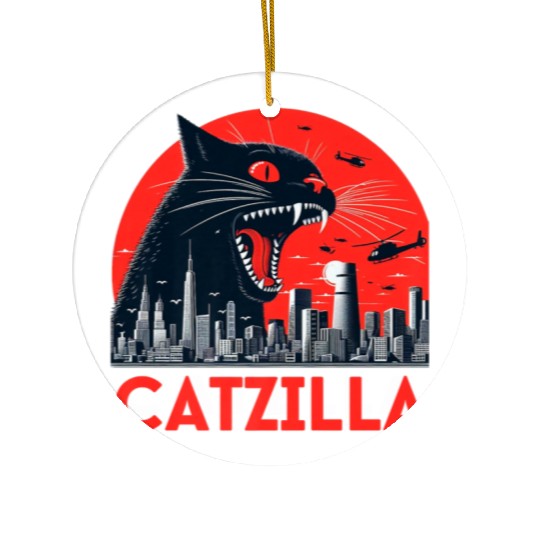 Catzilla Cat Japanese Premium Ceramic Ornaments
