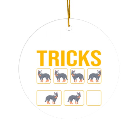 Australian Cattle Dog Stubborn Blue Heeler Tricks Ceramic Ornaments