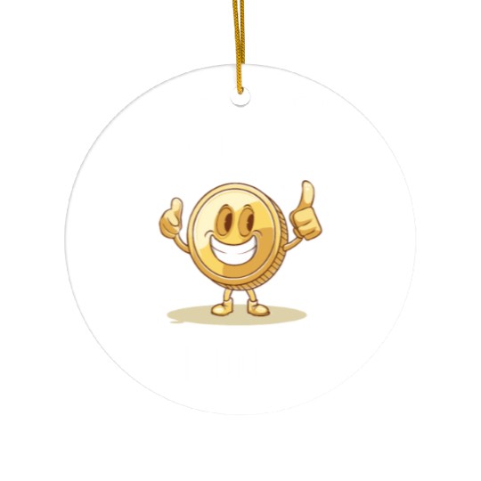 Crypto Millionaire Bitcoin Coin Ceramic Ornaments