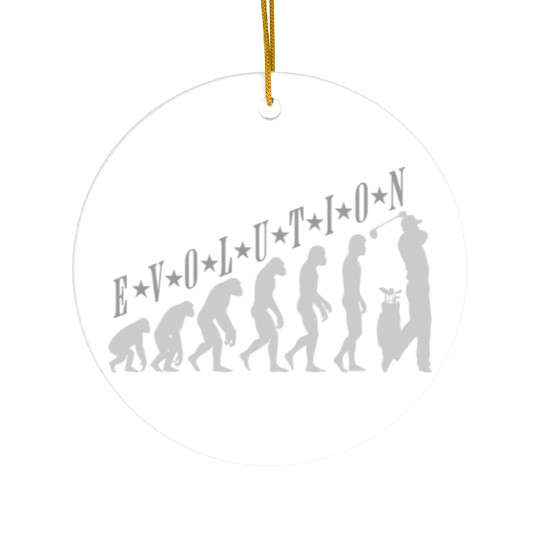 Golf Evolution design human evolution golf Ceramic Ornaments