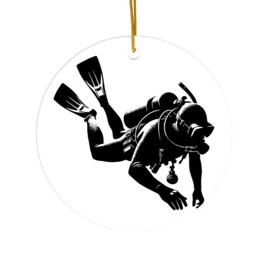 Recreational Diver Scuba Diver Training Equipment Ceramic Ornaments