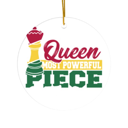 Black Queen Most Powerful Piece African American Ceramic Ornaments