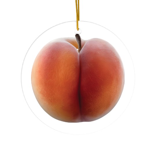 Peach Realistic Ceramic Ornaments