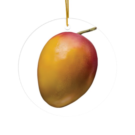 Mango Realistic Ceramic Ornaments