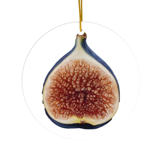 Fig Realistic Ceramic Ornaments