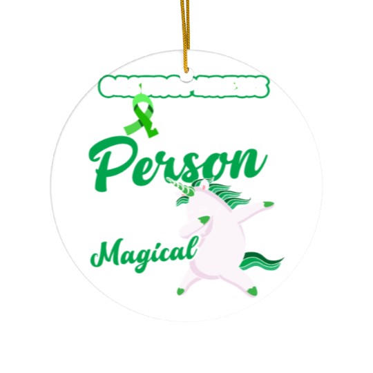 Unicorn Warrior Magical Gastroparesis Awareness Ceramic Ornaments