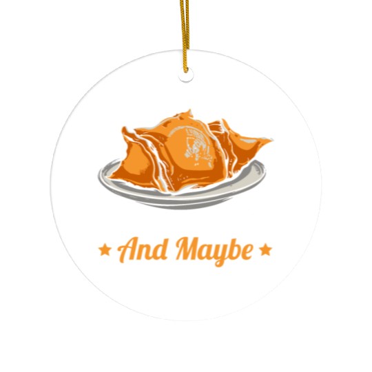 I Like Crab Rangoon And Maybe 3 People Ceramic Ornaments