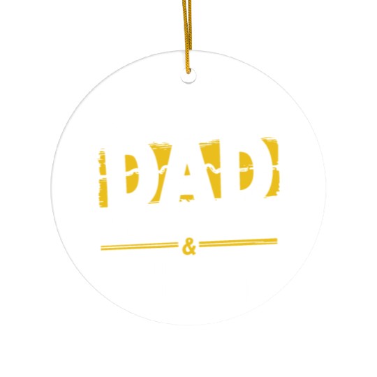 Pay & Cheer Softball Dad Funny Daddy Father's Day Ceramic Ornaments