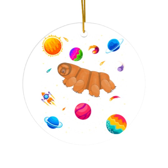Tardigrade Space! Nerd, Geek Microbiology Science Ceramic Ornaments