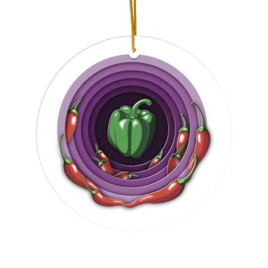 pepper tunnel journey Ceramic Ornaments