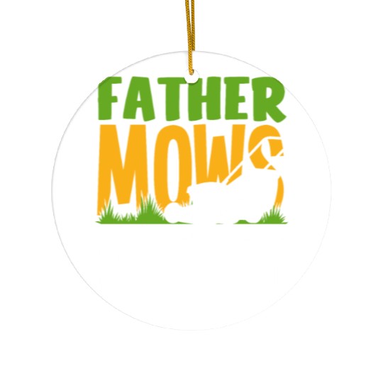 Landscaper Gardener Dad Lawn Mowing Ceramic Ornaments