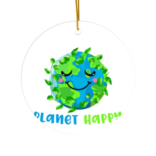 keep Our Planet Happy Ceramic Ornaments