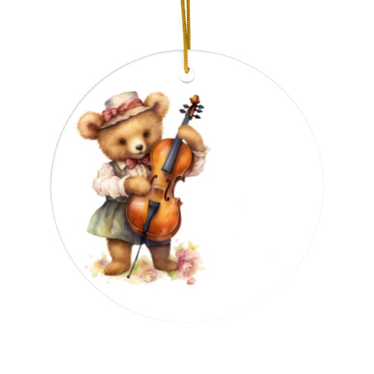 Hello it's my Cello Orchestra Musicians Ceramic Ornaments